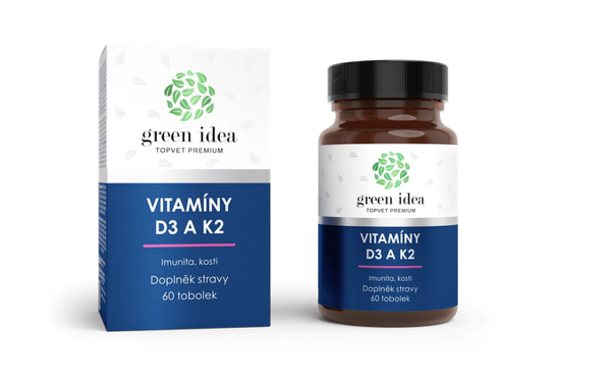Nedostatek vitamínu D je považován za rizikový faktor při vzniku vážných onemocnění. Hladina vitamínu D v krvi je ovlivněna podnebným pásmem, ročním obdobím, stravou, ale i používáním krémů s vysokým UV faktorem. Vitamín K přispívá k normální srážlivosti krve. Vitamín K přispívá k udržení normálního stavu kostí. 428 Kč
