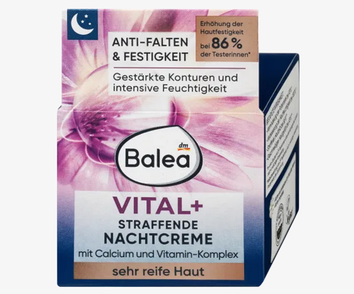 Vital+ noční pleťový krém vyhlazující byl speciálně vyvinut pro potřeby velmi zralé pleti. Vzorec krému působí jako účinná, regenerační a intenzivní péče během noci. Dodává pokožce trvalou hydrataci a příjemně hebký pocit. Bohaté složení s mateří kašičkou, vitamínem B3, provitamínem B5 a vitamínem E poskytuje pokožce intenzivní péči, zpevňuje ji a zjemňuje hloubku vrásek. Díky cenným sójovým olejům je vaše pokožka viditelně pružnější. 99 Kč
Vital+ noční pleťový krém vyhlazující byl speciálně vyvinut pro potřeby velmi zralé pleti. Vzorec krému působí jako účinná, regenerační a intenzivní péče během noci. Dodává pokožce trvalou hydrataci a příjemně hebký pocit. Bohaté složení s mateří kašičkou, vitamínem B3, provitamínem B5 a vitamínem E poskytuje pokožce intenzivní péči, zpevňuje ji a zjemňuje hloubku vrásek. Díky cenným sójovým olejům je vaše pokožka viditelně pružnější. 99 Kč