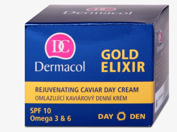 Gold Elixir omlazující kaviárový denní krém je speciálně vyvinut pro potřeby velmi zralé pleti, která poklesem hormonální aktivity ztrácí pevnost a pružnost. Složení s výtažkem z kaviáru podporuje proces obnovy a regenerace buněčné struktury pleti a přispívá ke zpomalení procesu jejího stárnutí. Obsažený výtažek z cibulky narcisu vyplňuje hluboké vrásky a zvyšuje pružnost a pevnost pokožky. Omega-3 a 6 mastné kyseliny dodávají suché pleti výživu a obnovují kožní bariéru. Vzácné oleje s bambuckým máslem hydratují pokožku, která si tak zachovává vláčnost. Navíc obsahuje Dermacol Gold Elixir omlazující kaviárový denní krém UV filtry, beta-karoten a vitamín E pro ochranu pleti před negativními účinky slunečního záření. 259 Kč
Gold Elixir omlazující kaviárový denní krém je speciálně vyvinut pro potřeby velmi zralé pleti, která poklesem hormonální aktivity ztrácí pevnost a pružnost. Složení s výtažkem z kaviáru podporuje proces obnovy a regenerace buněčné struktury pleti a přispívá ke zpomalení procesu jejího stárnutí. Obsažený výtažek z cibulky narcisu vyplňuje hluboké vrásky a zvyšuje pružnost a pevnost pokožky. Omega-3 a 6 mastné kyseliny dodávají suché pleti výživu a obnovují kožní bariéru. Vzácné oleje s bambuckým máslem hydratují pokožku, která si tak zachovává vláčnost. Navíc obsahuje Dermacol Gold Elixir omlazující kaviárový denní krém UV filtry, beta-karoten a vitamín E pro ochranu pleti před negativními účinky slunečního záření. 259 Kč