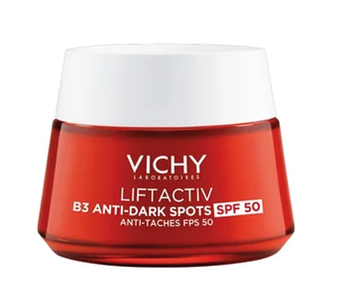 Krém Liftactiv B3 s SPF 50 pečuje o namáhanou pokožku, dokonale hydratuje a vyživuje. Aktivně působí proti vráskám a pigmentovým skvrnám. 999 Kč
Krém Liftactiv B3 s SPF 50 pečuje o namáhanou pokožku, dokonale hydratuje a vyživuje. Aktivně působí proti vráskám a pigmentovým skvrnám. 999 Kč