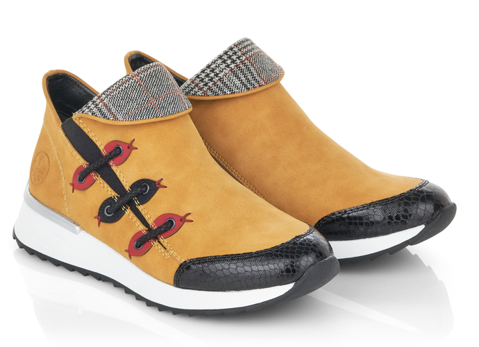 Dámské sneakers Rieker, žlutá, Rieker, 1699 Kč
