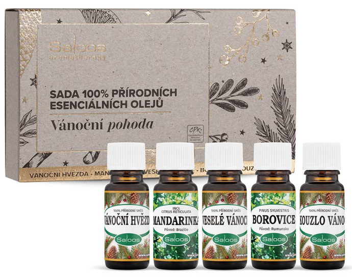 Obklopte se magickou vůní Vánoc díky voňavé sadě 100% přírodních esenciálních olejů. Poznejte tu pravou esenci Vánoc a nechte svůj domov provonět přírodními éterickými oleji, které navodí dokonalou pohodu v adventním období. Naladí vás na správnou vánoční notu s voňavými esencemi připomínajícími cukroví, stromeček a citrusy. 505 Kč
Obklopte se magickou vůní Vánoc díky voňavé sadě 100% přírodních esenciálních olejů. Poznejte tu pravou esenci Vánoc a nechte svůj domov provonět přírodními éterickými oleji, které navodí dokonalou pohodu v adventním období. Naladí vás na správnou vánoční notu s voňavými esencemi připomínajícími cukroví, stromeček a citrusy. 505 Kč
