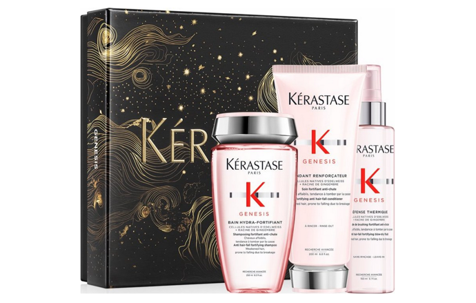 Kosmetická sada Genesis Luxury Holiday Gift Set je určena pro péči o oslabené vlasy se sklonem k vypadávání způsobenému lámáním. Tato sada obsahuje tři produkty, které společně pomáhají posilovat vlasová vlákna, zlepšovat jejich hydrataci a chránit je před tepelným poškozením. 1920 Kč
Kosmetická sada Genesis Luxury Holiday Gift Set je určena pro péči o oslabené vlasy se sklonem k vypadávání způsobenému lámáním. Tato sada obsahuje tři produkty, které společně pomáhají posilovat vlasová vlákna, zlepšovat jejich hydrataci a chránit je před tepelným poškozením. 1920 Kč