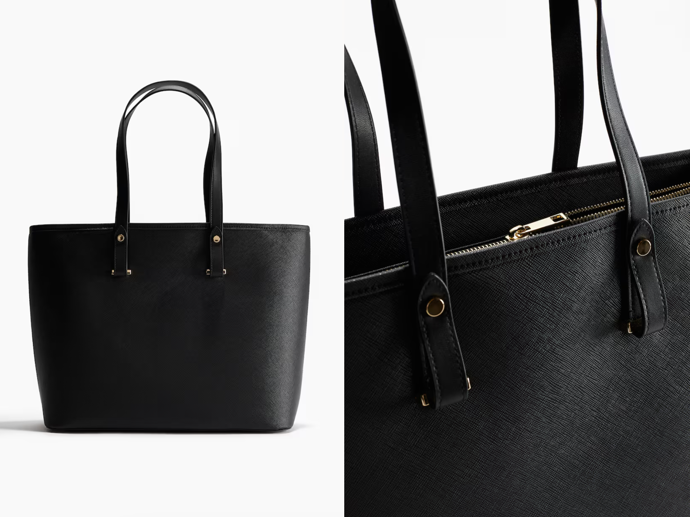 Taška shopper, černá, H&M, 759 Kč
