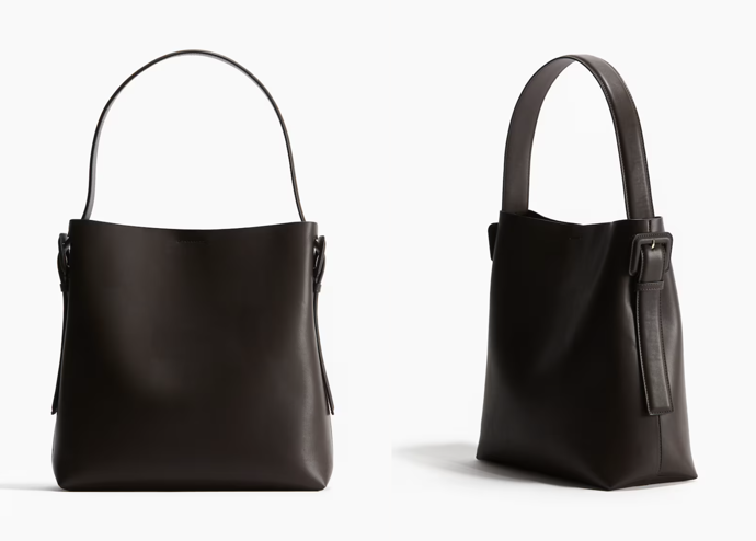 Taška shopper, tmavě hnědá, H&M, 959 Kč
