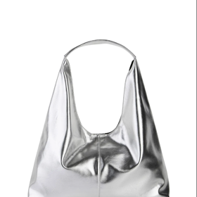 Kabelka Shopper, metalická stříbrná, Bonprix, 799 Kč
