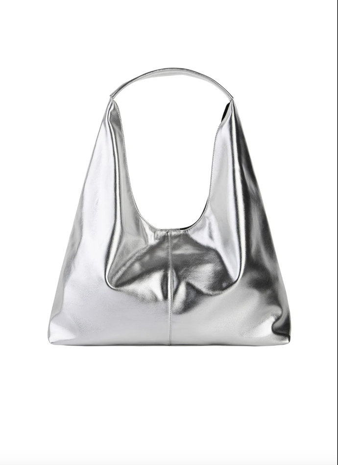 Kabelka Shopper, metalická stříbrná, Bonprix, 799 Kč
