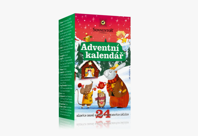Adventní kalendář plný porcovaných čajů Sonnentor v BIO kvalitě, 135 Kč
Adventní kalendář plný porcovaných čajů Sonnentor v BIO kvalitě, 135 Kč