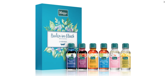 Unikněte aspoň na malou chvíli z hektického světa a nejděte si čas na sebe. Sada Kneipp Happy Bathing je dokonalým pohlazením pro tělo i mysl. Ukrývá v sobě 6 olejů, které z každé koupele udělají jedinečný relaxační zážitek. Stačí pár kapek, aby vás jejich úžasná uklidňující vůně přenesla do světa klidu a pohody. 299 Kč
Unikněte aspoň na malou chvíli z hektického světa a nejděte si čas na sebe. Sada Kneipp Happy Bathing je dokonalým pohlazením pro tělo i mysl. Ukrývá v sobě 6 olejů, které z každé koupele udělají jedinečný relaxační zážitek. Stačí pár kapek, aby vás jejich úžasná uklidňující vůně přenesla do světa klidu a pohody. 299 Kč
