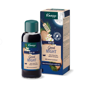 Kneipp® olej do koupele Good Night s esenciálními oleji z borovice limba a amyris jemně čistí, pečuje a poskytuje večerní relaxaci pro klidnou noc. 169 Kč
