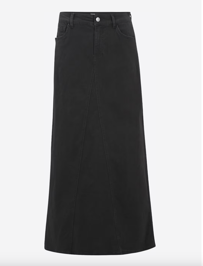 Only Tall sukně, Černá Džínovina, About you, 1 025 Kč
