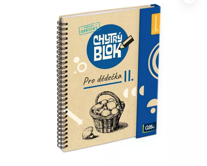 Druhý díl Chytrého bolku přináší nová kvízová témata, neotřelé logické úkoly a úlohy na trénink paměti. Bloky jsou uzpůsobeny pro pohodlné čtení velkými písmeny, součástí je i lupa a tužka. 279 Kč
