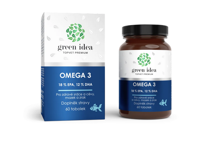 Omega 3 rybí olej 1000 mg je získáván z ryb žijících v nedotčených arktických vodách. Je bohatý na biologicky aktivní formy omega-3 nenasycených mastných kyselin (EPA a DHA). Zatímco EPA přispívá k normální funkci srdce a cév, DHA podporuje normální činnost mozku a zraku a podporuje duševní vitalitu. Omega 3 nenasycené mastné kyseliny podporují emoční pohodu. Vzhledem k nízké spotřebě ryb v naší republice doporučujeme užívat rybí olej jako ideální zdroj omega-3. Optimálního účinku je dosažené při denním podání 250 mg EPA a DHA. Cena: 258 Kč
