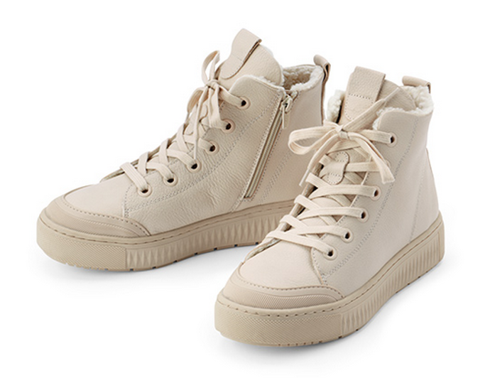 Kožené boty sneaker s podšívkou, 1790 Kč
