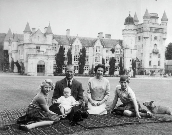 Na Balmoralu, září 1960. 
