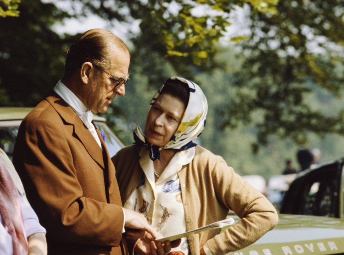 Na zámku Windsor, 1982. 

