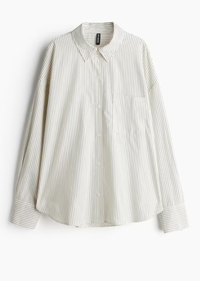 Oversized bavlněná košile, H&M, 429 Kč
