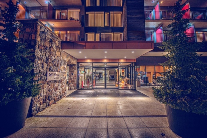 Wellness hotel Vista, který nabízí ubytování přímo v areálu Dolní Moravy. 
