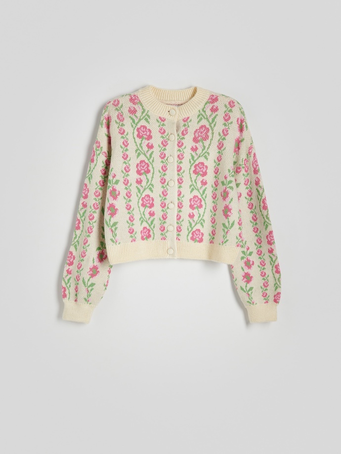 Cardigan se vzorem, Reserved, 899 Kč
