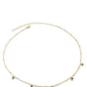 Krátký náhrdelník Onyx Mini gem choker necklace, Monica Vinader, 178 eur
