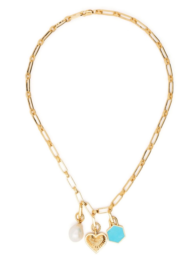 Pozlacený náhrdelník gold-plated charms necklace, Missoma, 541 eur
