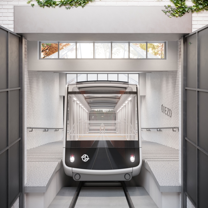 Za návrh mrkající lanovky na Petříně získalo studio Anna Marešová Designers prestižní ocenění German Design Award 2025.
