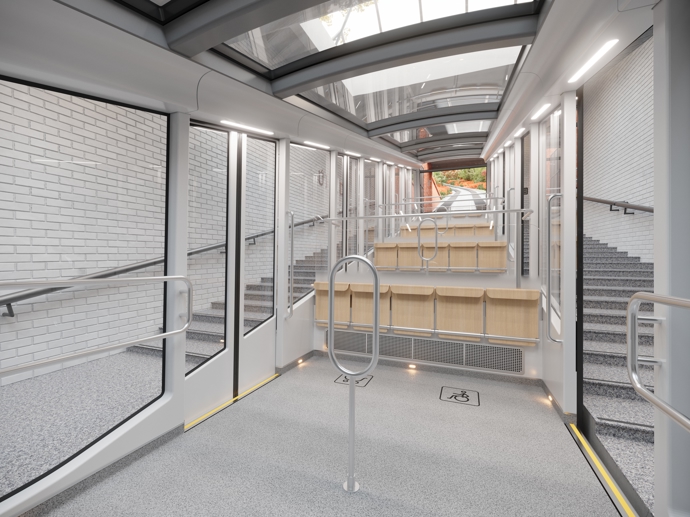 Za návrh mrkající lanovky na Petříně získalo studio Anna Marešová Designers prestižní ocenění German Design Award 2025.
