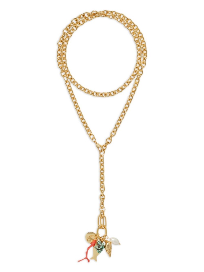 Náhrdelník s různou délkou The Aperitivo charm necklace, Roxanne Assoulin, 140 eur

