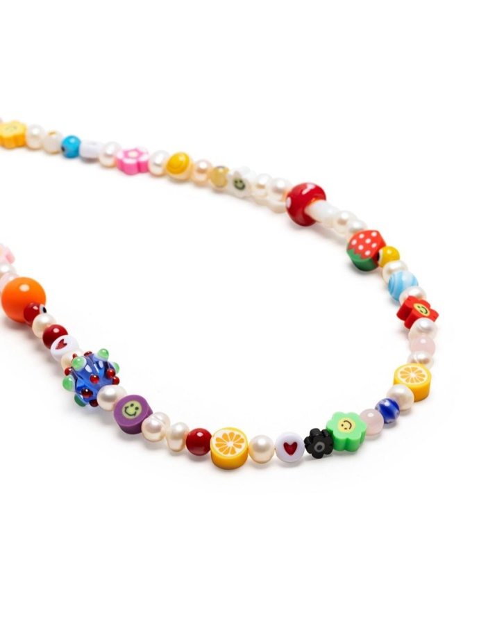 Korálkový náhrdelník beaded pearl choker necklace, Nialaya Jewelry, 169 eur
