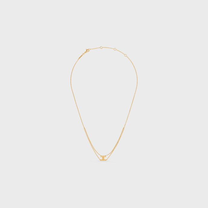 Řetízek Triomphe Suspended Necklace in Brass with Gold Finish, Celine, 11500 Kč
Řetízek Triomphe Suspended Necklace in Brass with Gold Finish, Celine, 11500 Kč