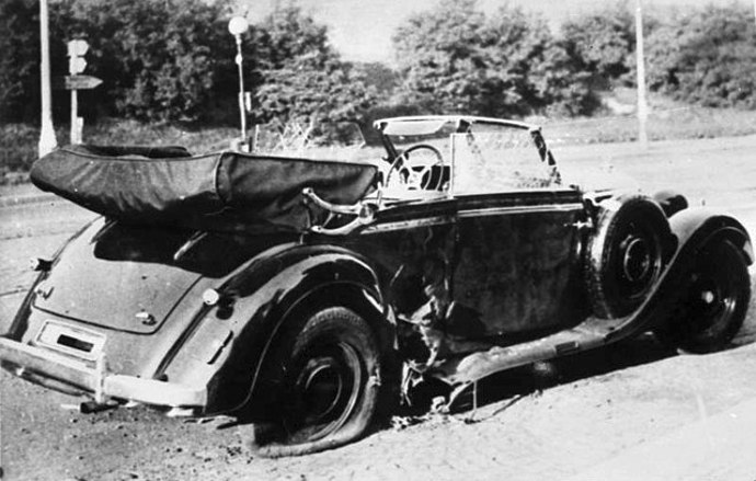 Auto, ve kterém byl zavražděn Reinhard Heydrich
