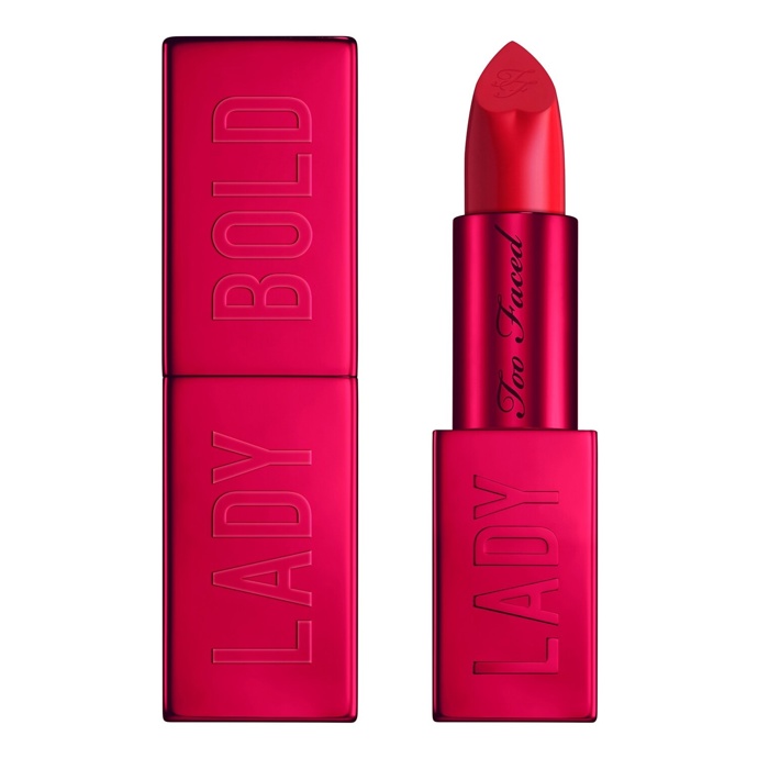 Krémová rtěnka Lady Bold Pigment Cream Lipstick odstín Lady Bold, Too Faced, 790 Kč

