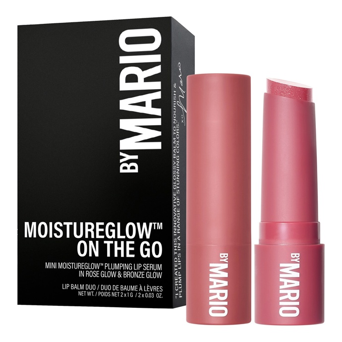 Duo balzámů na rty MoistureGlow™ On The Go, Makeup By Mario, 690 Kč
