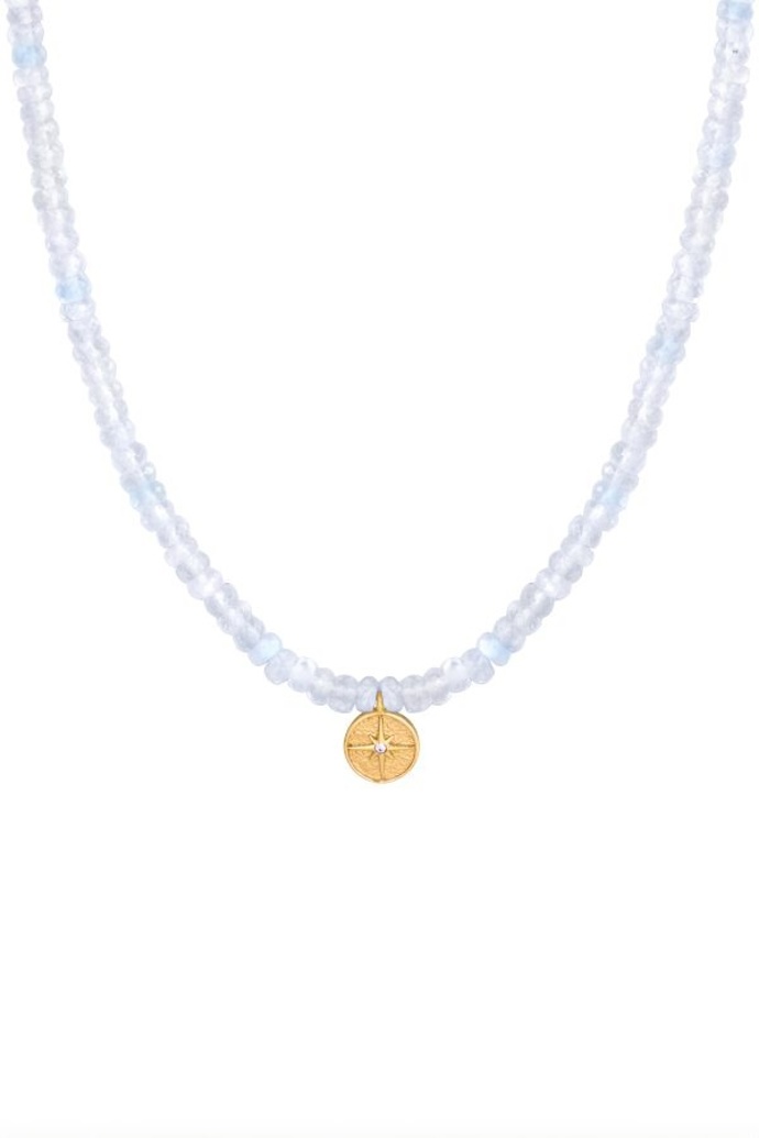 Choker náhrdelník Měsíční kámen se Severkou, Trimakasi, 2590 Kč
