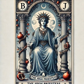 Velekněžka (The High Priestess)

Velekněžka zosobňuje moudrost, intuici a propojení s vnitřními pravdami. Tato karta vás vybízí k tomu, abyste hledali odpovědi uvnitř sebe a naslouchali svým pocitům. Velekněžka odhaluje skryté pravdy a symbolizuje tajemství, která čekají na odhalení. Její energie je tichá, ale mocná, nabádá k trpělivosti a introspekci. Ukazuje, že některé věci nelze ovlivnit silou, ale spíše pochopením a klidem.
