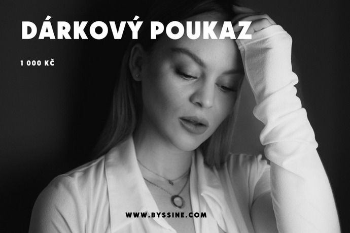 Dárkový poukaz do obchodu s výběrovou kosmetikou Byssine, 1000 Kč
