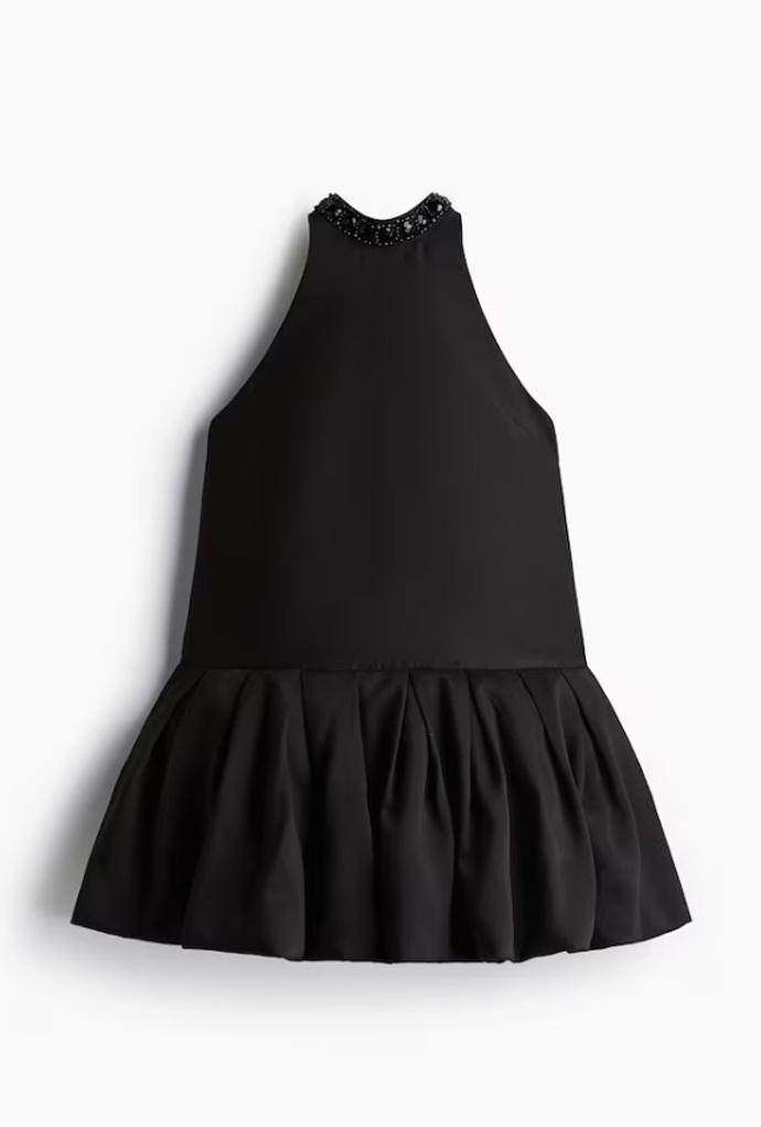 Šaty s bublinovým lemem, H&M, 1 099 Kč
