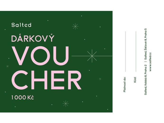 Elektronický dárkový voucher do obchodu Salted Kids, 1000 Kč
