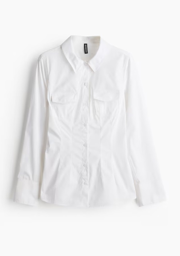 Košile cargo s projmutým pasem, H&M, 479 Kč
