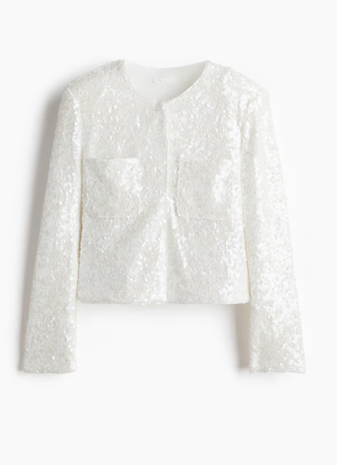 Halenka s flitry, H&M, 1 199 Kč
