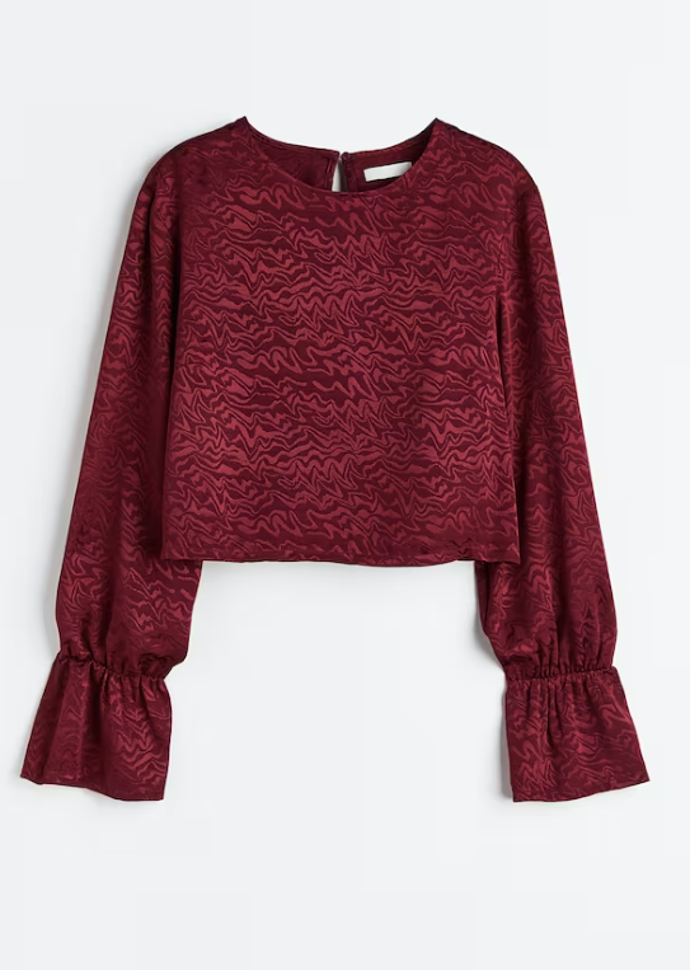 Žakárově tkaná halenka, H&M, 649 Kč
