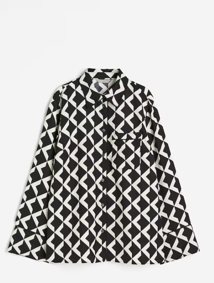 Košile s paspulkami, H&M, 549 Kč
