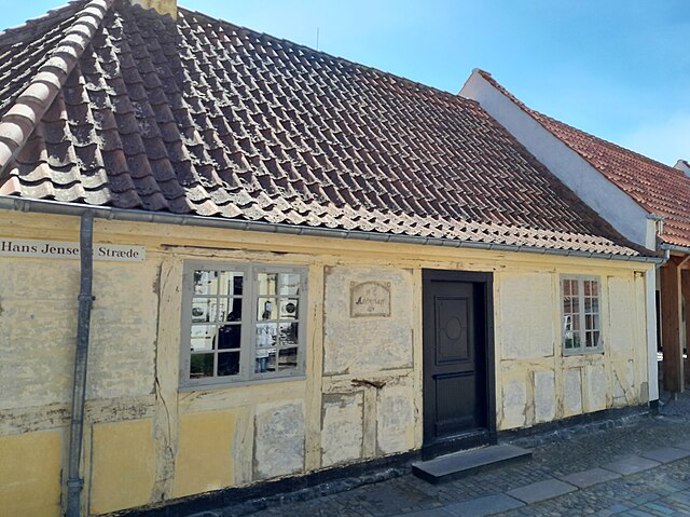 Dům v Odense, v němž je muzeum Hanse Christiana Andersena
