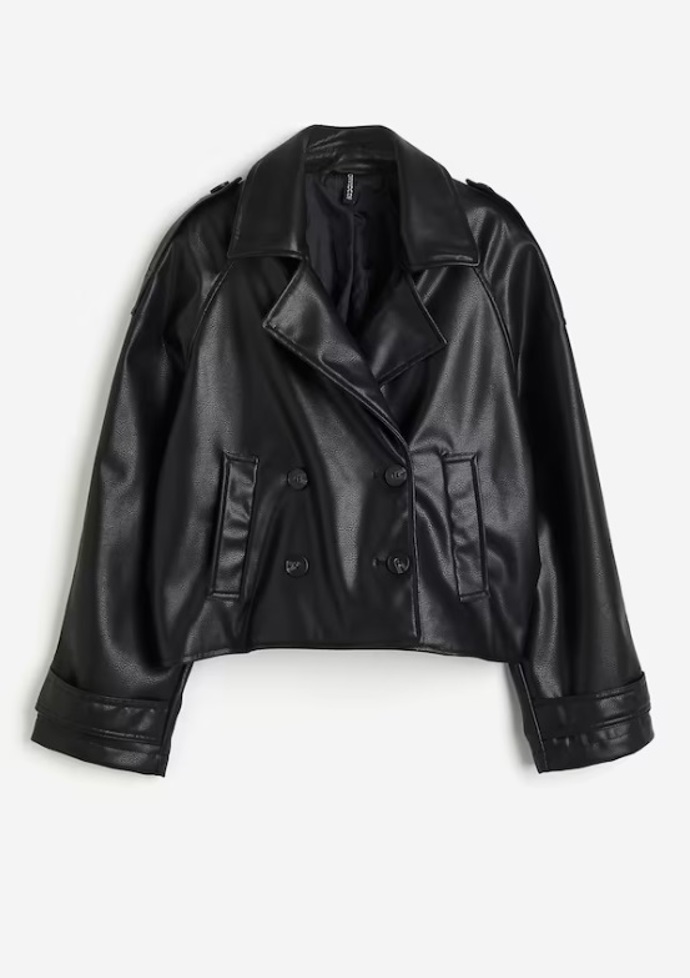 Dvouřadová bunda s povrchovou úpravou, H&M, 1 199 Kč
