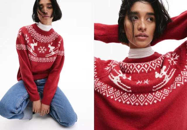 Svetr z žakárového úpletu, H&M, 669 Kč
