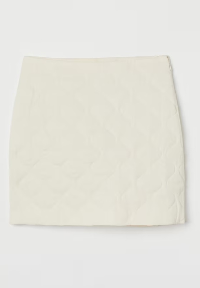 Prošívaná sukně ze směsi lyocellu, H&M, 899 Kč
