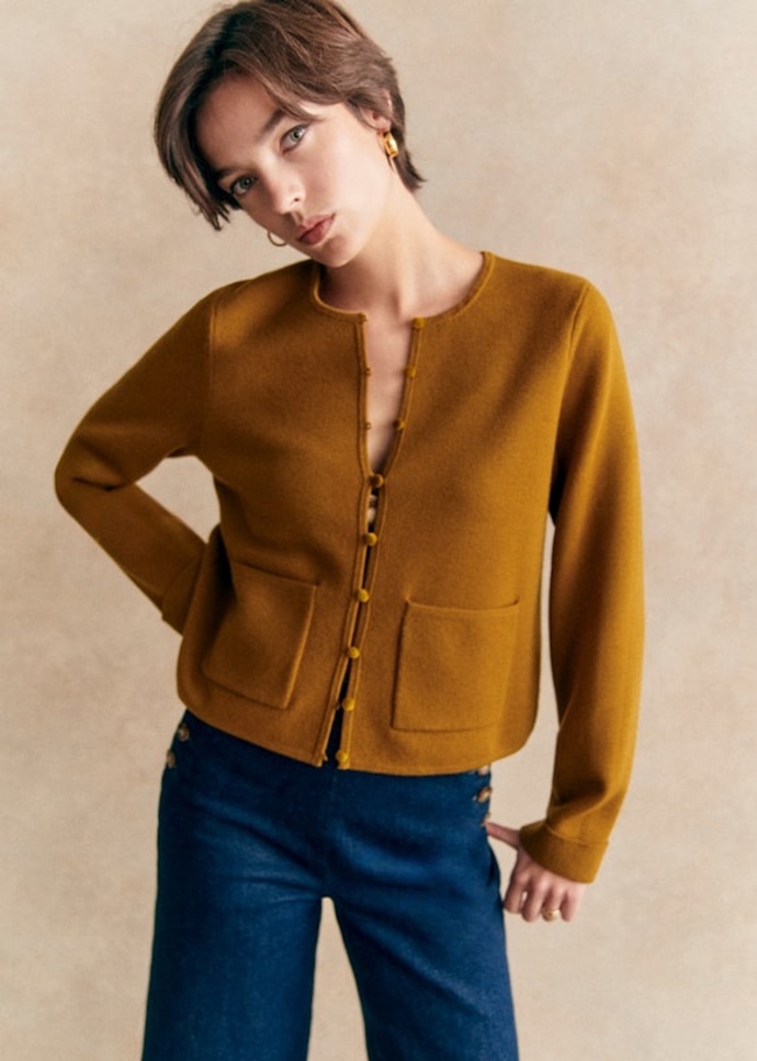 Kardigan, Sézane x Maria de la Orden, 130 eur
