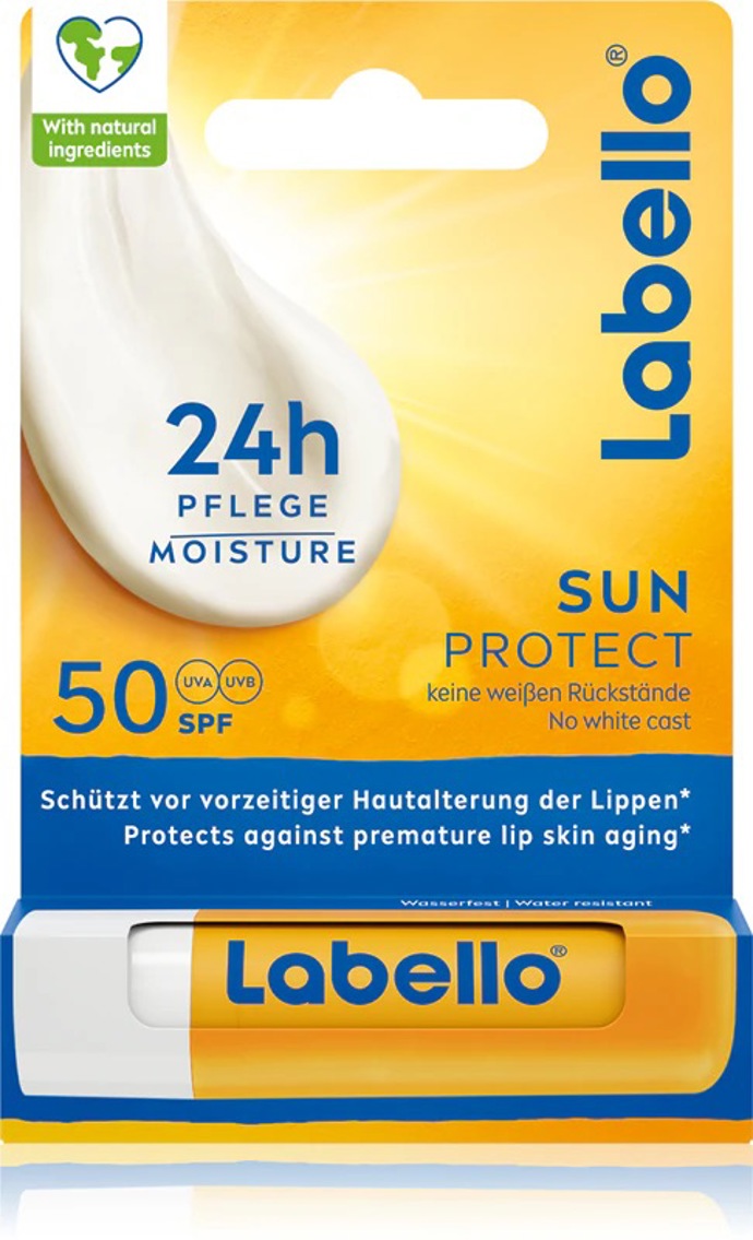 Balzám na rty s SPF, Labello, 80 Kč
