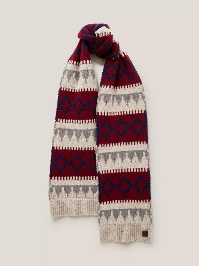 Šála se vzorem fair isle, Etik Butik, 1390 Kč
