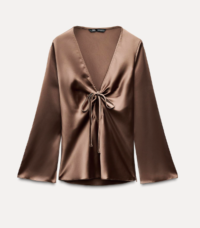 Saténová halenka, Zara, 649 Kč
Saténová halenka, Zara, 649 Kč